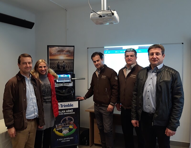 Oktatóterem Trimble bemutatóállvánnyal Mezőhegyesen